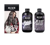 Bleach London Fade to Grey Hair Kit Toner Kit and Fade to Grey Shampoo x 250ml and Conditioner x 250ml