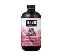 Bleach London Rose Shampoo - Vegan & PETA-Approved Soft Pink Toning Formula, for Bleached Hair, Colour Depositing, Eliminates Blue Dye - Paraben & Silicone Free - (250 ml)