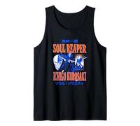 Bleach Soul Reaper Ichigo Two Tone Retro Collage Anime Tank Top