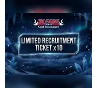 BLEACH: Soul Resonance - Limited Recruitment Ticket x10 Direct Top-Up - GLOBAL