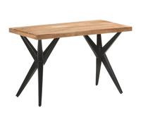 (bleached, 120 x 60 x 76 cm) vidaXL Dining Table Home Kitchen Dining Room Dinner Table Breakfast Side Table