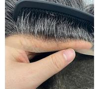 Bleached Knot Super Fine French Lace Men Toupee Human Hair In Stock