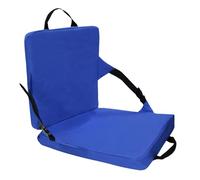Bleacher Seat Cushion - Lightweight Floor Chair Pad, Back Support Seating, Foldable Travel Design | for Stadium Events Outdoor Activities, Boat Kayak Camping Trips, Beach Picnic Concert Seating