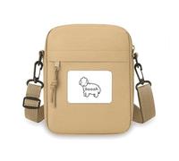 Bleating Lovely Sheep Goat Crossbody Bag Cell Phone Purses Handbag Shoulder Mini Bag