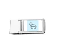Bleating Lovely Sheep Goat Slim Money Clip Stainless Holder Pocket Wallet
