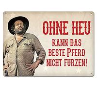 Blechwarenfabrik Braunschweig Bud Spencer 302/B003 Postcard Made of Sheet Multi-Coloured 10.5 cm x 14.8 cm