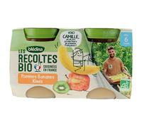 Blédina Les Récoltes Bio Apples Bananas Kiwis from 6 Months Organic 2 Pots