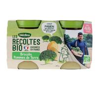 Blédina Les Récoltes Bio Broccoli Potatoes from 4/6 Months Organic 2 Jars