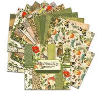 BLEDS Vintage Scrapbooking Paper, 6x6 Inch, 24 Sheets, Decorative Paper for Crafts, Scrapbook