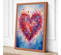 Bleeding Heart Canvas Wall Art Print 18x12 Inch