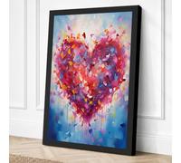 Bleeding Heart Canvas Wall Art Print 24x16 Inch