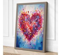 Bleeding Heart Canvas Wall Art Print 36x24 Inch