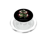 Bleeding Heart Vine illustration Clerodendrum thomsoniae PopSockets PopGrip for MagSafe