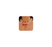 Bleeding Pearl Necklace for Women - Dripping Blood Vampire Choker Necklace - Spooky Pearl Necklace for Halloween Party Jewelry, One Size, Alloy Steel, No Gemstone