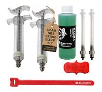 BleedZone Brake Bleed Kit Compatible with SRAM DB8, Maxima Mineral Oil | M4 Fittings, Dual PC Injectors, Firm Lever Support, Mountain Road Service Set