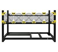 Bleev.In Aluminum 6GPU Stackable Mining Case Rig Open Air Frame For ETH/ETC/ZCash (Black without fans)