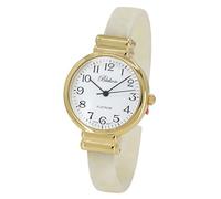 Blekon Collections Women's Round, Oval, Rectangle Case Shapes Acrylic Tortoise Shell Color Design Cuff Bangle Watch, Gold-Ivory/Round, Classic