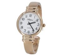 Blekon Original Mother of Pearl Cuff Bracelet Watch for Women with 31mm case Japanese Quartz Movement Metal hinged Bangle Style Cuff Wrist Watch for Ladies…, Rose-Gold-1