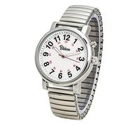 Blekon Original Nurse Watch - Silver Stretch Band, Easy Read Dial, Second Hand, Water Resistant Watch, Silver/Light, M, Collections Nurse Watch