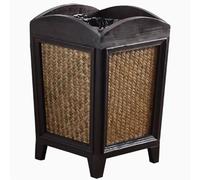 BLEKWETAAT Trash Can Kitchen Wooden Rattan Garbage Bin Without Lid Efficient Wastebasket Its Under Desk, Kitchen, Home, Office 12L garbage can(Inner strip)