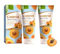 Blemish Control Apricot Scrub, Moisturising Skin Cleansing Exfoliating Apricot Body and Face Scrub, Radiant Skin and Effective, Exfoliating Formula with 100% Natural Exfoliants for Clearer (2Pc)