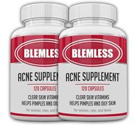 Blemless 120 Day- Clear Skin Supplement Pills Designed to Reduce Oily Breakouts from Spots & Blemishes with Vitamins A, B5, NAC, & Selenium for Women, Men, Teens, & Adults | 240 Natural Capsules