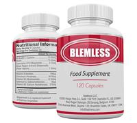 Blemless 60 Day - Clear Skin Supplement Pills Designed to Reduce Oily Breakouts from Spots & Blemishes with Vitamins A, B5, NAC, & Selenium for Women, Men, Teens, & Adults | 120 Natural Capsules