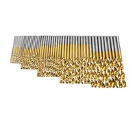 Blend 60 Pcs Lot Micro Drill Bits Metric Size 1mm, 1.5mm, 2mm, 2.5mm, 3mm, 3.5mm HSS Shank High Speed Steel Drill Bit Set Tools Titanium For Wood Plastic and Aluminum Copper Steel
