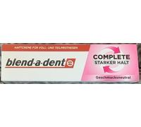 Blend-a-dent Denture Adhesive Cream Complete Strong Hold 47g Neutral 3 Pack