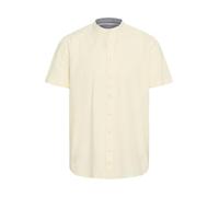 Blend BHBobby Men's Short-Sleeved Shirt Linen Mix Regular Fit, Snow White (110602), L