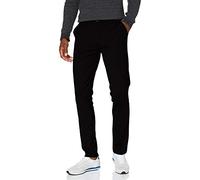 Blend BHNAPA Men's Fabric Trousers with Stretch Slim Fit, Black (70155), 30 W/32 L