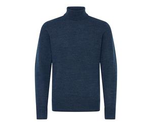 Blend BHRylie Men's Turtleneck Pullover Fine Knit Pullover Regular Fit, Dress Blues (194024), S