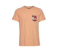 Blend BHTrop Men's Short-Sleeved Cotton T-Shirt Basic Print with Crew Neck, Coral Sands (141224), XL