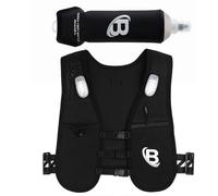 Blend & Bloom Running Vest for Women Men, Hydration Vest with Water Bottles, Running Backpack with Phone Holder &Storage, Reflective LED Lightweight Vest