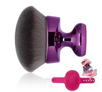 Blend & Blur Extra Large Body Kabuki Brush & Self Tanner Brush - For Body Makeup & Foundation - Blending Applicator For Self Tanning - Durable Vegan Bristles - with Protective Bag (Purple -Mat)