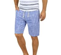 BLEND Bones Men's Linen Shorts Bermuda Made of 100% Cotton Regular- Fit, Size:3XL, Colour:Marine Blue (74635)