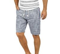 BLEND Bones Men's Linen Shorts Bermuda Made of 100% Cotton Regular- Fit, Size:L, Colour:Navy (70230)