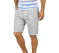 BLEND Bones Men's Linen Shorts Bermuda Made of 100% Cotton Regular- Fit, Size:XL, Colour:Granite (70147)