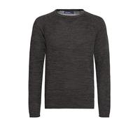 BLEND Dan Men's Jumper Knit Pullover with O-Neck Flecked, Size:XL, Colour:Black/Charcoal (71527)