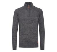 BLEND Danovan Men's Jumper Knit Pullover with Button Border/Half-Zip with Funnel Neck with Zipper, Size:M, Colour:Ensign Blue (70260)