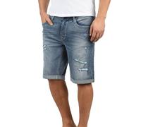 BLEND Deniz Men's Denim Jeans Shorts Stretch Regular- Fit, Size:L, Colour:Denim Lightblue (76200)
