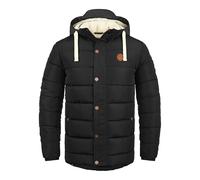 BLEND Frederic Men's Winter Jacket Outdoor Jacket with Teddy Fleece with Hood, Size:M, Colour:Black (70155)