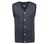 BLEND Lennardo Men's Sweater Vest Sleeveless Knit Pullover with V-Neck, Size:M, Colour:Navy (70230)