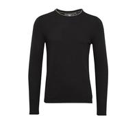 BLEND Odin Men's Jumper Knit Pullover with Crew Neck Made of 100% Cotton, Size:XL, Colour:Black (70155)