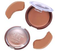 Blendable Cream Bronzer, Sun Love Matte Contour Bronzer Makeup, Non-Greasy and Buildable (203 - Sunset)