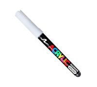 Blendable Quick Dry Opaque Markers Great for Projects of Various Materials with Smooth Tip White Marker Pens for Artists