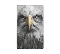 Blended Majestic Eagle Street Building Single Toggle Blank Wall Plate Light Switch Cover Decorative 1 Gang for Kitchen Room Bathroom Size 11.4x7cm