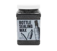 Blended Waxes, Inc. Bottle Sealing Wax Beads, Premium Pastille Wax Seal Beads For Wine, Beer, and Liquor Bottle Closure, Seals Between 25-30 Bottles, 1 lb, Black