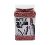 Blended Waxes, Inc. Bottle Sealing Wax Beads, Premium Pastille Wax Seal Beads For Wine, Beer, and Liquor Bottle Closure, Seals Between 25-30 Bottles, 1 lb, Gloss Bright Red