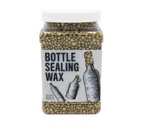 Blended Waxes, Inc. Bottle Sealing Wax Beads, Premium Pastille Wax Seal Beads For Wine, Beer, and Liquor Bottle Closure, Seals Between 25-30 Bottles, 1 lb, Gold